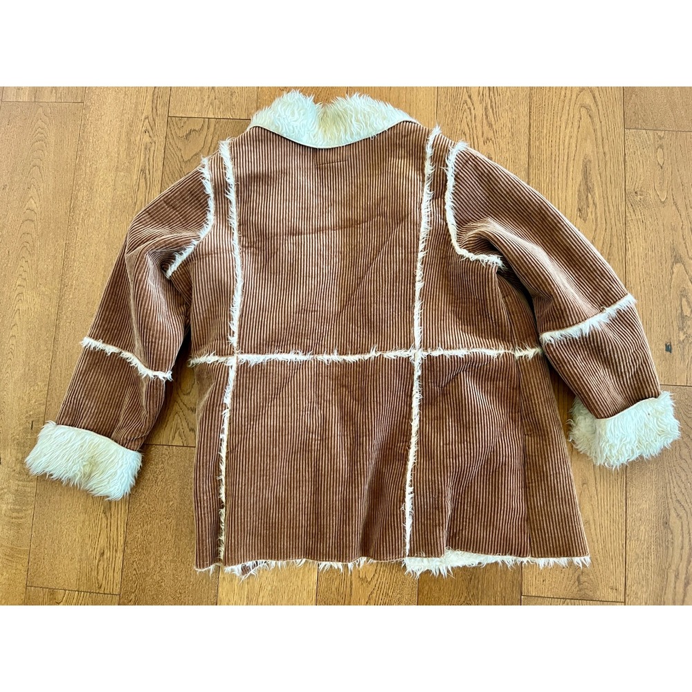 Vintage Y2K Faded Glory Corduroy Penny Lane Coat 1X Lg - Picture 10 of 10